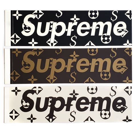 supreme louis vuitton sticker|supreme louis vuitton box logo.